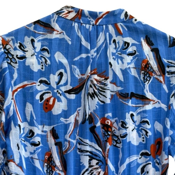 Diane Von Furstenberg Erica Blue Floral Print Maxi Dress. Size 0 - Picture 11 of 15